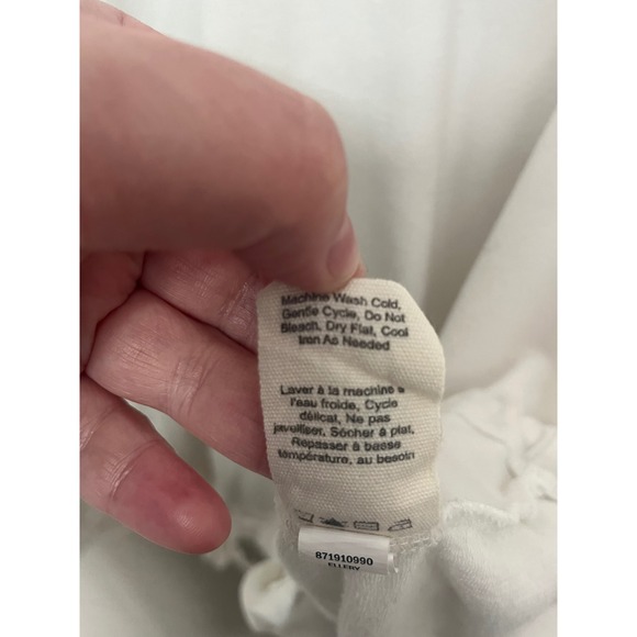 Grey State White V Neck Long Sleeve Drawstring Hem Hoodie Top Size 3XL - Picture 8 of 8